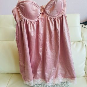 Victoria secret satin babydoll slip